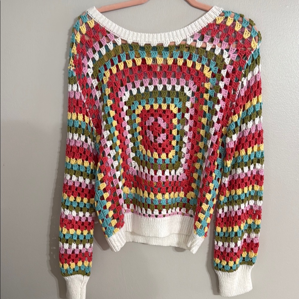 BiBi Colorful Crochet Sweater